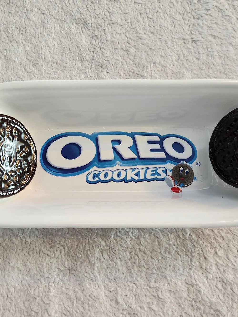 Vintage Oreo Cookies Ceramic Serving Tray by Houston Harvest Perfect Condition.